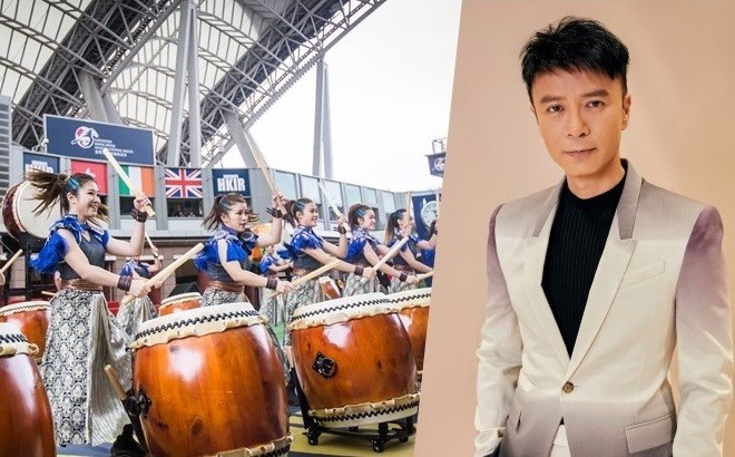 Get hyped with a spectacular performance by renowned Hong Kong singer Hacken Lee and a pulsating drum performance by local troupe Gekko Taiko Centre.